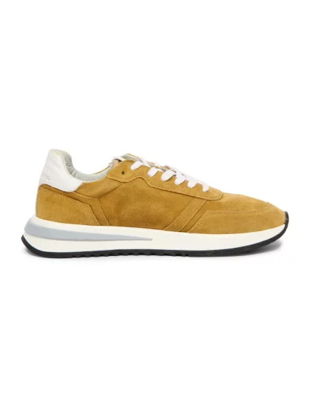 Buty do biegania Philippe Model zamszowe do biegania żółte