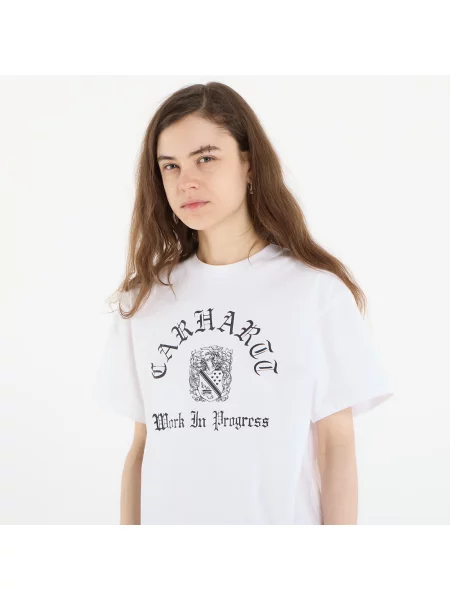 Tričko Carhartt WIP S/S Coat Of Arms T-Shirt UNISEX White XXL bílé