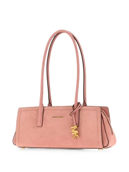 Geantă Michael Michael Kors din piele cu autograf roz