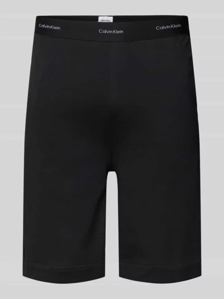 Szorty z dzianiny dresowej z detalami z logo Calvin Klein Underwear czarne