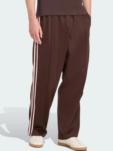 ADIDAS ORIGINALS Hlače BAGGY TRACK / čokolada bež