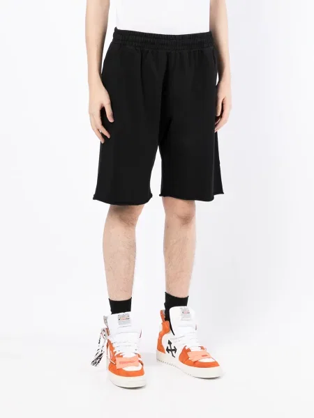 Pantaloni scurți Off-white cu imagine alb