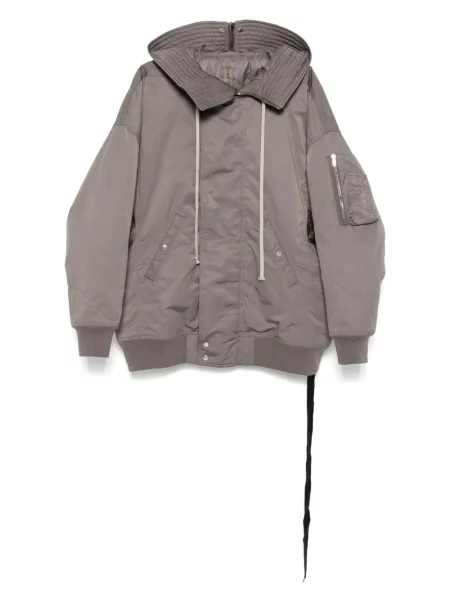 Geacă Rick Owens Drkshdw cu glugă gri