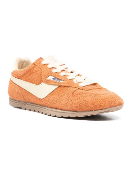 Sneakersy Autry zamszowe pomarańczowe