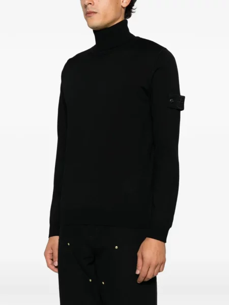 Pulover Stone Island cu strasuri negru