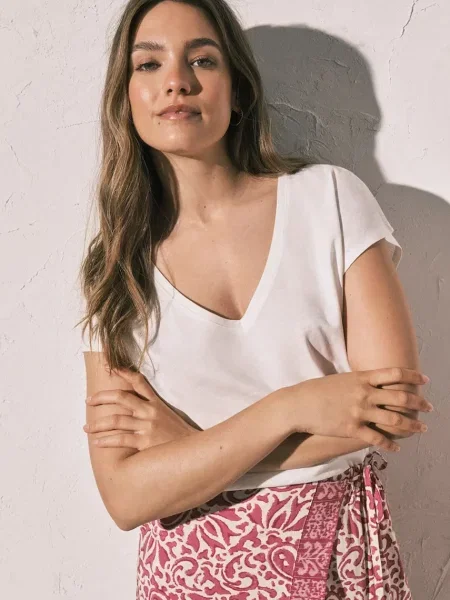 Women'secret basic tričko béžové