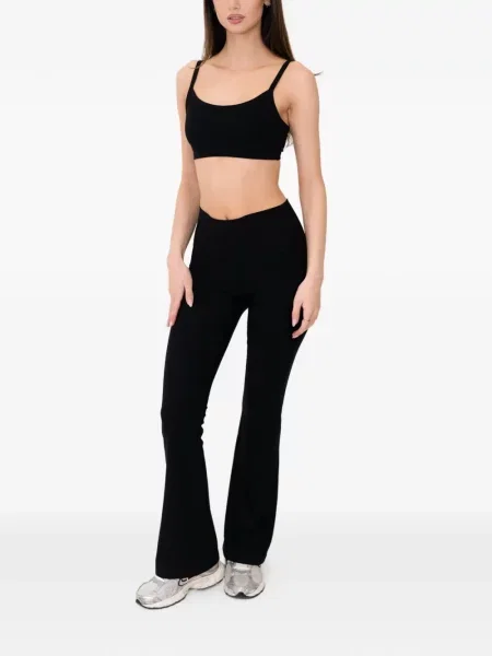 Pantaloni On/off Essentials cu talie înaltă negru