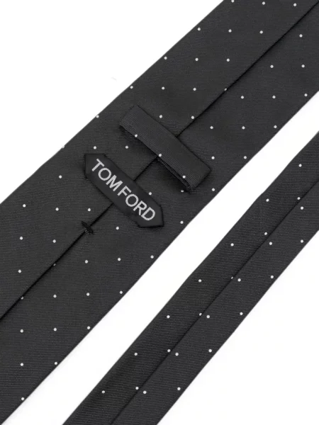 Cravată Tom Ford cu buline negru