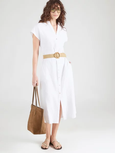 Rochie tip bluză alb