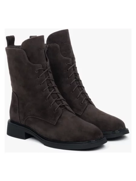 Buty do kostki Estro brązowe