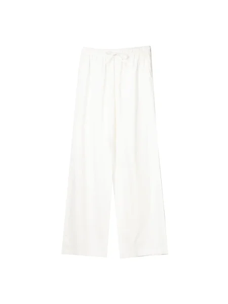 Bershka Hlače off-bela bela