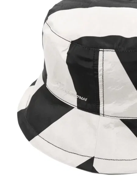 Pălărie Jacquemus cu dungi negru