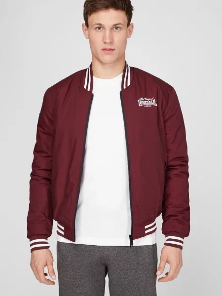 Бомбер Lonsdale бордовый