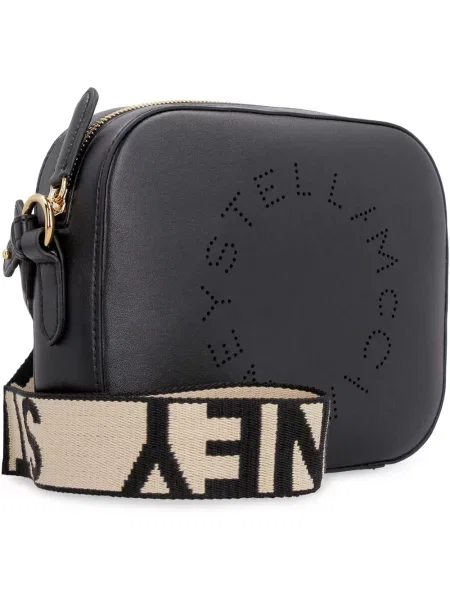 Torebka crossbody Stella Mccartney z logo czarna