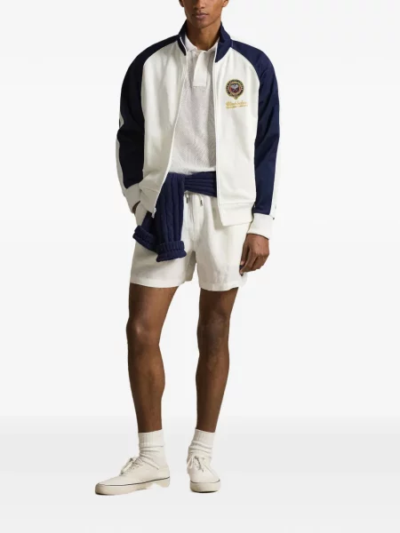 Șapcă Polo Ralph Lauren de mătase cu dungi cu cataramă albastru