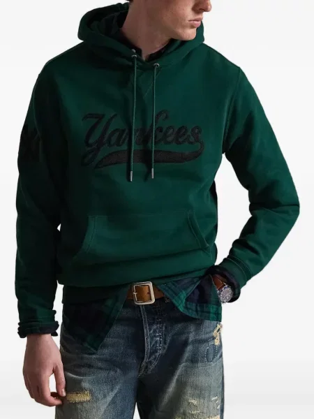 Pledas flanelinis kepurė su snapeliu Polo Ralph Lauren su petnešėlėmis aplink kaklą violetinė
