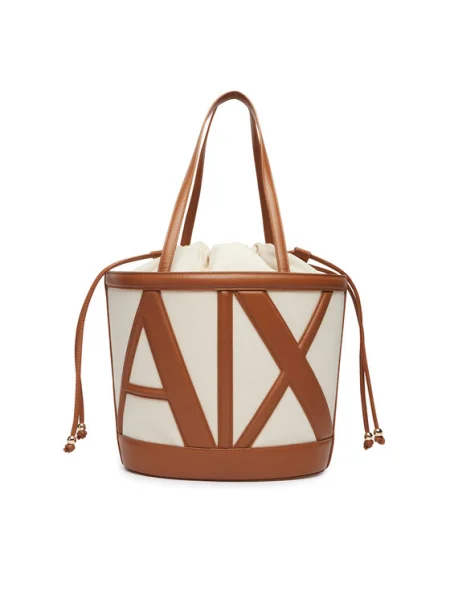 Armani Exchange Shopper táska bézs