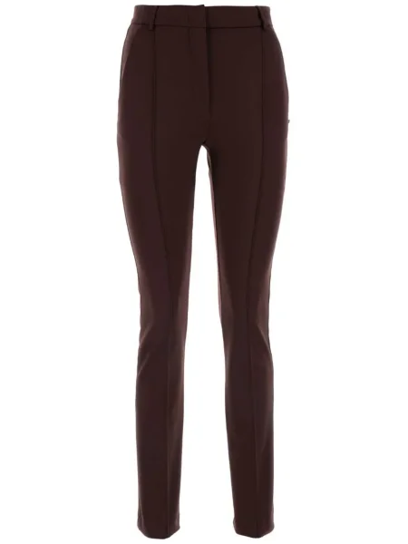 Pantaloni Sportmax skinny fit maro