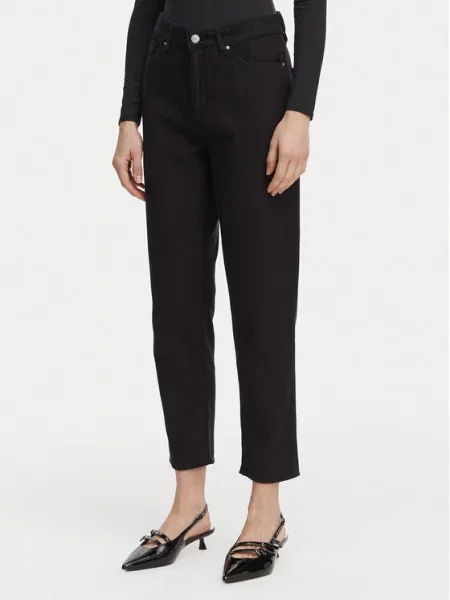 Широкие джинсы Armani Exchange черные