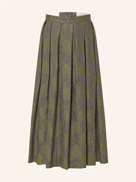 Gottseidank Krojová Sukně Fennel hnědá / khaki modrá