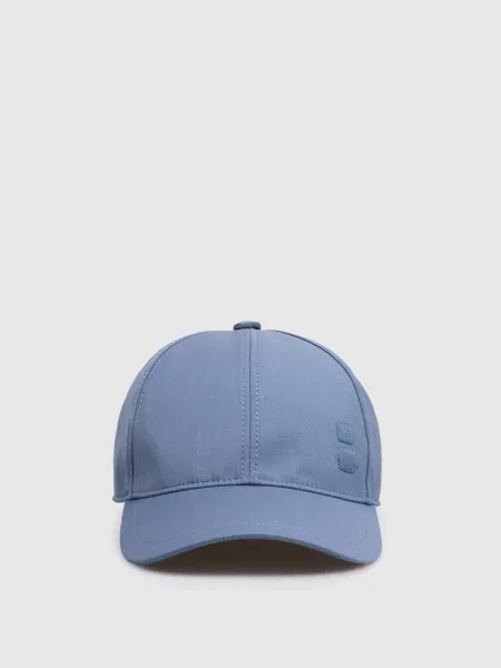Кепка з вовни з емблемою Brett Johnson синя