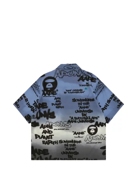 Cămașă Aape By A Bathing Ape cu imagine gri