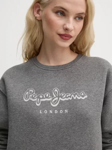Суитчър Pepe Jeans с принт сиво