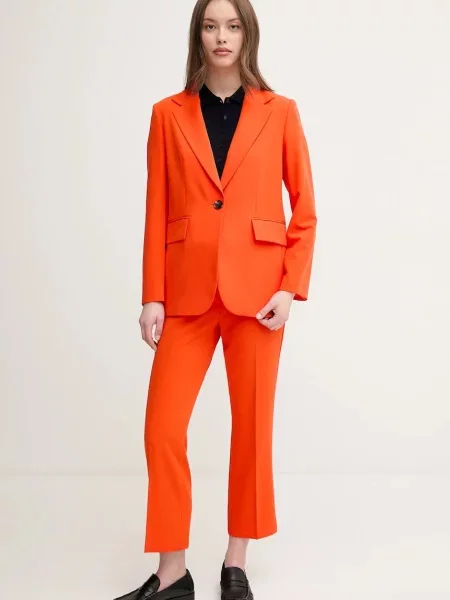 Піджак Sisley однобортний однотонний помаранчевий