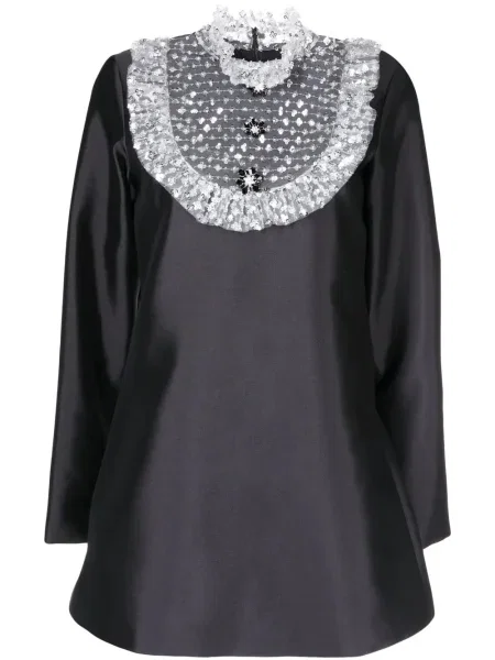 Rochie maxi Macgraw lungă de costum negru