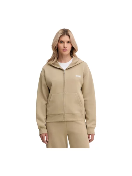 Bluza z kapturem Patrizia Pepe z kapturem beżowa