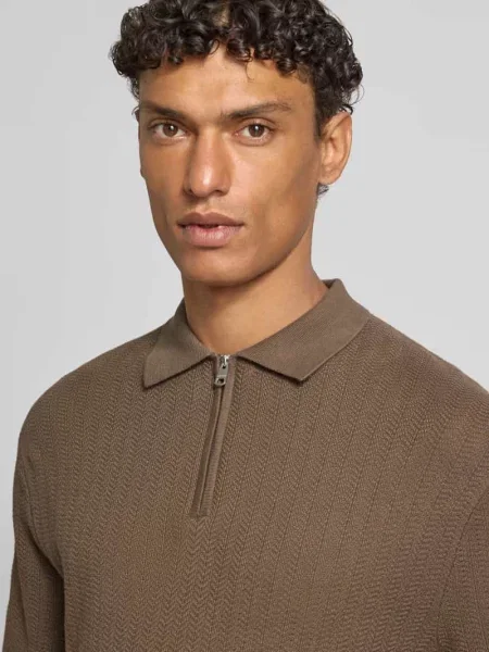 Koszulka polo o kroju regular fit z czystej bawełny ekologicznej model CRAN' Selected Homme