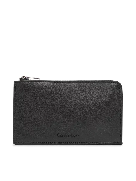 Denarnica Calvin Klein iz umetnega usnja z avtogramom črna