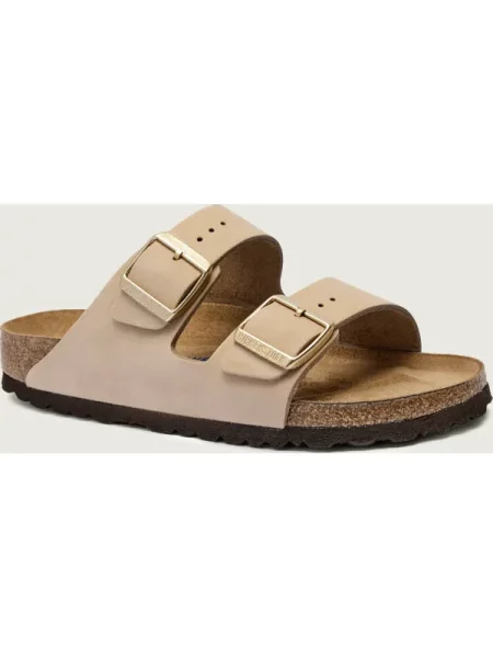 Pantofi Birkenstock din piele fără armătură bej