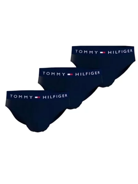 Tommy Hilfiger Slipy w Mężczyźni niebieski jednolity S granatowe