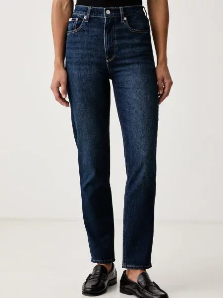 Calvin Klein Jeans blugi mom fit pentru femei albastru