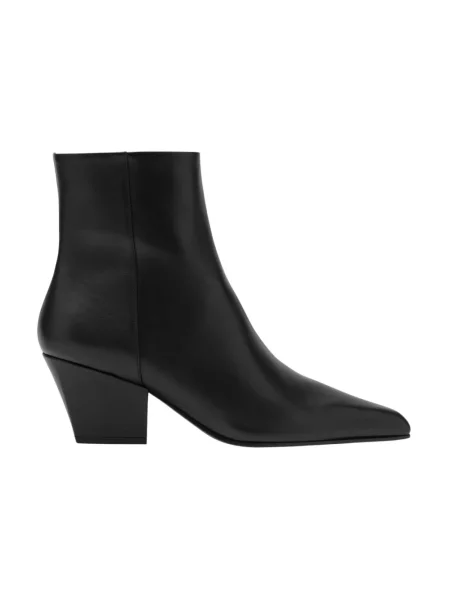 Buty do kostki Paris Texas skórzane czarne
