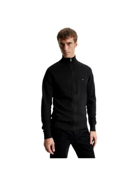 Sweter Tommy Hilfiger klasyczny czarny