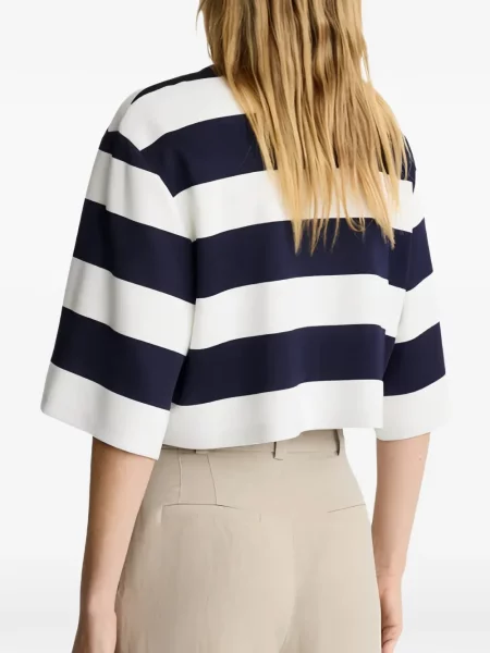 Decupat tricou Smythe alb