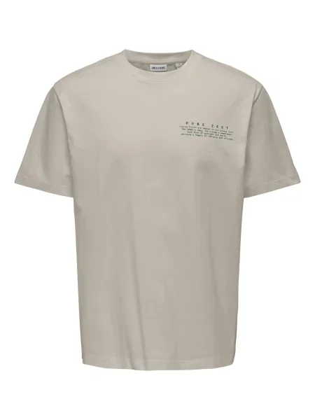 Only & Sons Tricou Fred Life RLX închis / mai multe culori bej