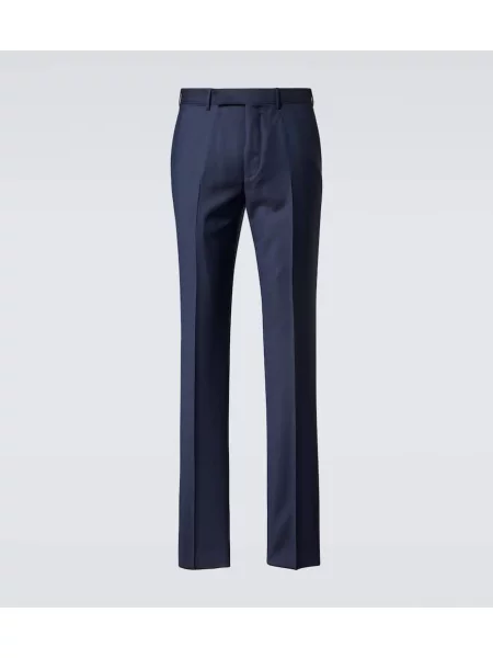 Pantaloni Zegna de lână albastru