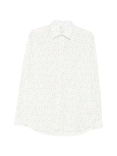Cămașă Paul Smith cu model floral cu imagine alb