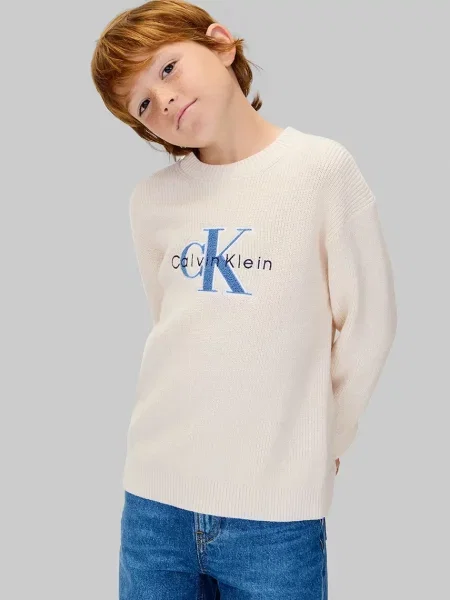 Calvin Klein Jeans Dječji pulover bež