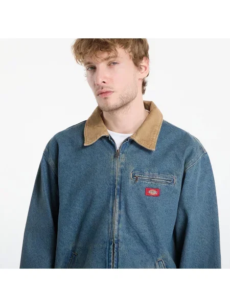 Jachetă Dickies Denim Painter Jacket Khaki Tinted Blue S albastru