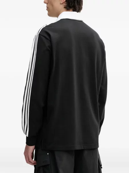 Pantaloni Adidas cu dungi alergare negru