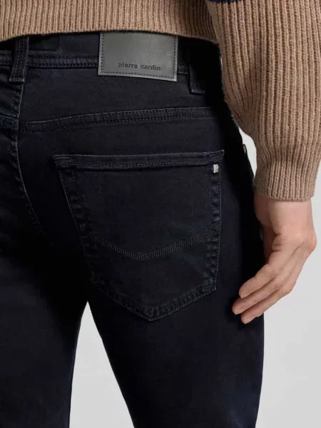 Pierre Cardin Jeansy Mężczyźni niebieski jednolity granatowe