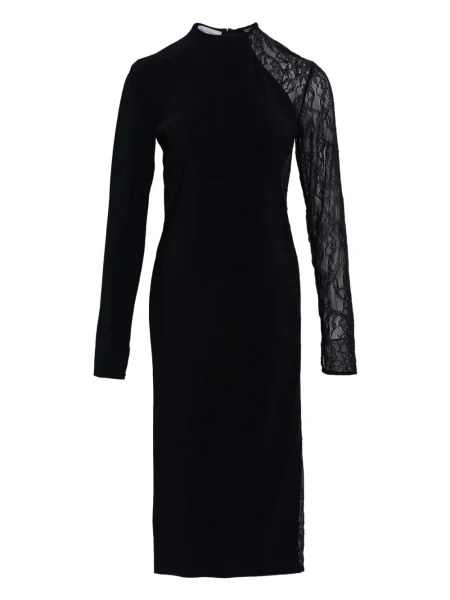 Rochie midi Stella Mccartney din dantelă până la genunchi de costum negru