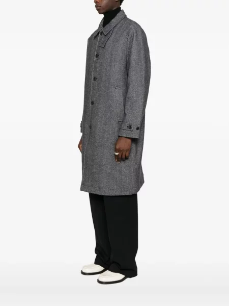 Palton Calvin Klein cu model herringbone negru