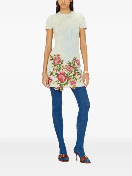 Scurt rochie Diesel de lână cu model floral