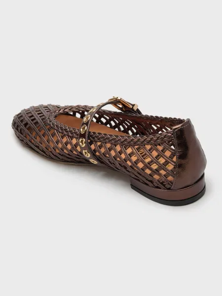 Балетки Evaluna коричневые