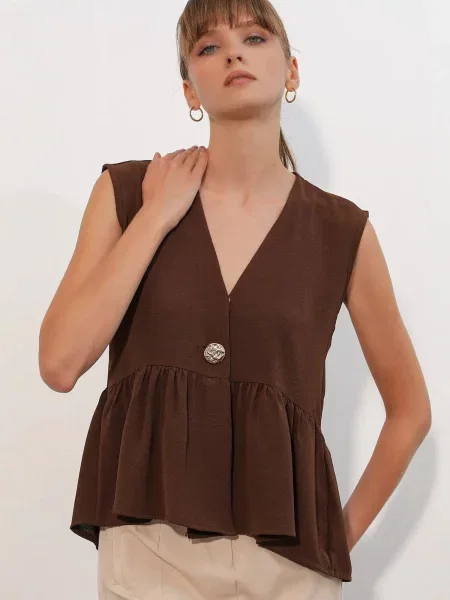 Bigdart Bluza Blusen' rjava